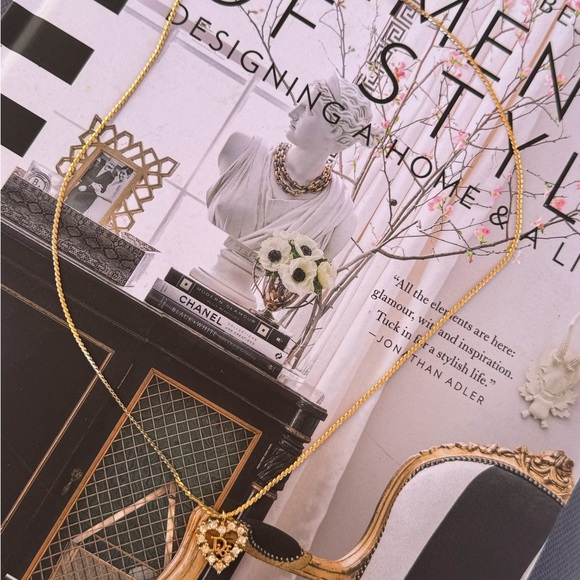 Authentic Dior Crystal Heart Necklace - Picture 4 of 7